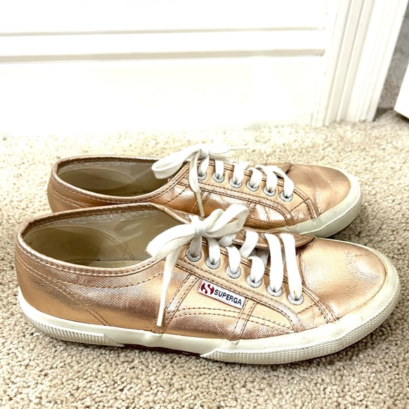 Superga Rose Gold Sneakers size 8.5 - Picture 2 of 6